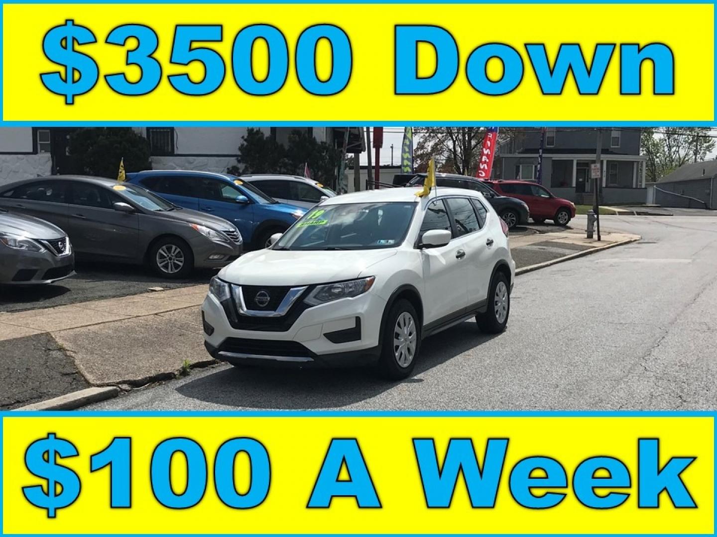 2019 White /Gray Nissan Rogue S (5N1AT2MT8KC) with an 2.5 V4 engine, Automatic transmission, located at 577 Chester Pike, Prospect Park, PA, 19076, (610) 237-1015, 39.886154, -75.302338 - 2019 Nissan Rogue S: Backup camera, new PA inspection, SUPER CLEAN, runs LIKE NEW! This vehicle comes inspected and has been given a bumper to bumper safety check. It is very clean, reliable, and well maintained. We offer a unique pay plan that is known for being the easiest and fastest financing - Photo#0